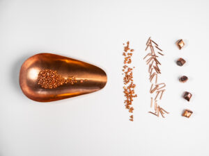 red gold in various designs